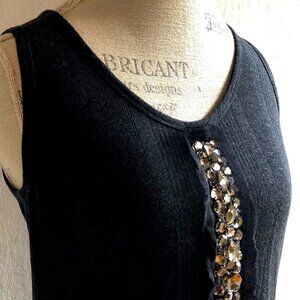 AUTHENTIC Vera Wang Embellished Tank Top: Size S
